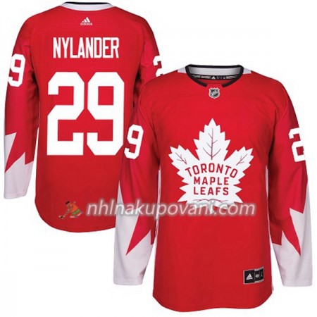 Toronto Maple Leafs Dresy William Nylander 29 Červená 2017-2018 Adidas Alternate Authentic - Pánské
